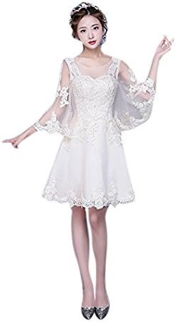 Amazon ミニドレス 花嫁ドレス ウェディングドレス ミニ パーティードレス 二次会ドレス エンパイアドレス ショートドレス ヘッドドレス 姫系 ドレス 演奏会 発表会 イブニングドレス 通販