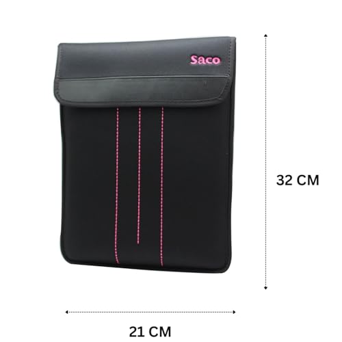 Image of Saco 10-12 Inch Puffy Tablet Sleeve Case Compatible for OnePlus Pad Go 11.35 inch /OnePlus 2 12.1 inch /Galaxy Tab A9 Plus /S8 /S9 /Realme /Honor X9 /Xiaomi Mi 6 /Redmi, Soft Foam Lining