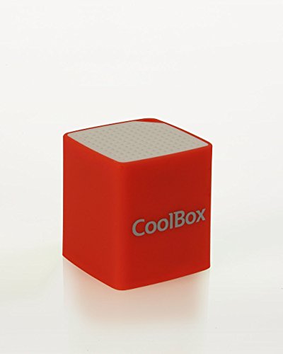 CoolBox- CUBEMINI Altavoz Bluetooth, Rojo