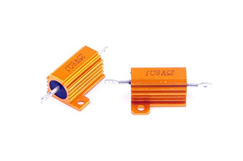 Lm Yn 25 Watt 8 Ohm 5% Wirewound Resistor Electronic Aluminium Shell Resistor Gold (Pack Of 2) #TOP5