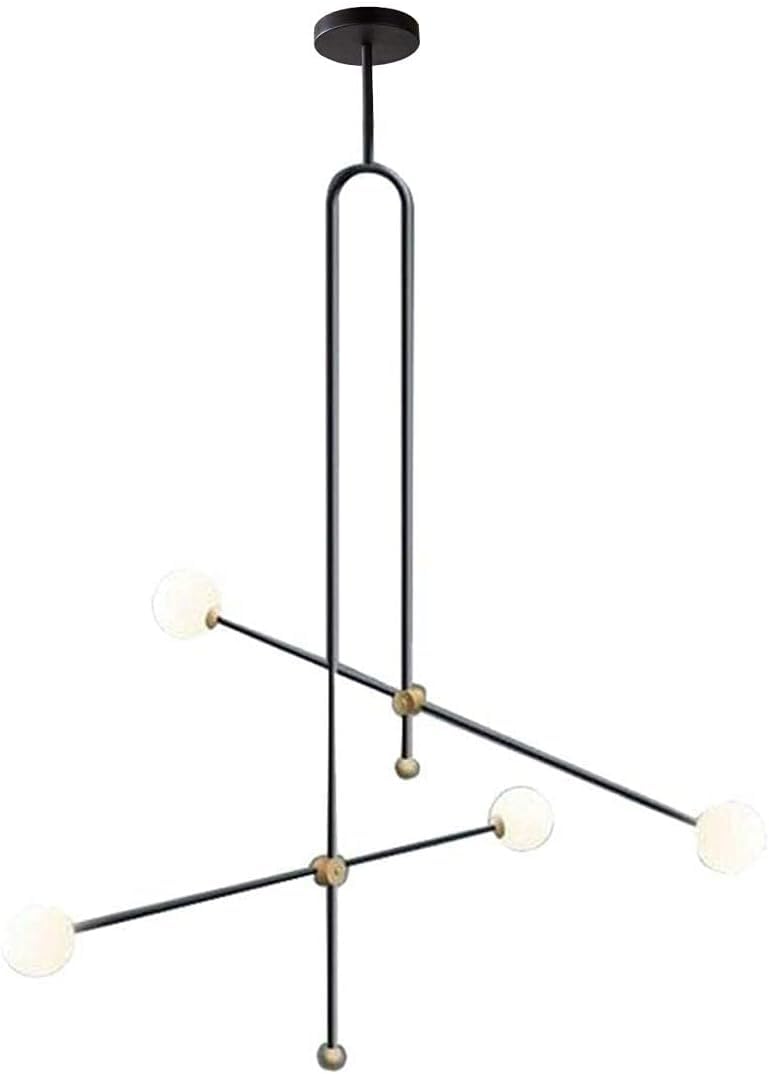 Lustre moderne à LED suspension géométrique nordique pour chambre et salon