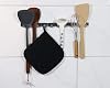 5 PCS Pot Holders for Kitchen, Cotton Potholers with Great Heat Resistance, Hot Pads, Trivets for Cooking and Baking Black #3