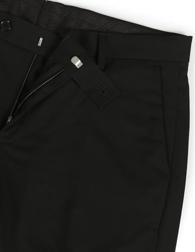 Image of Arrow Men's Structured Tailored Fit Polyester Formal Trouser Beige