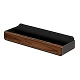 Set completo di mensole a ventosa: include una mensola da parete in legno di noce con telaio in alluminio spaziale, disponibile in diverse dimensioni per adattarsi a vari spazi del bagno o della cucina.