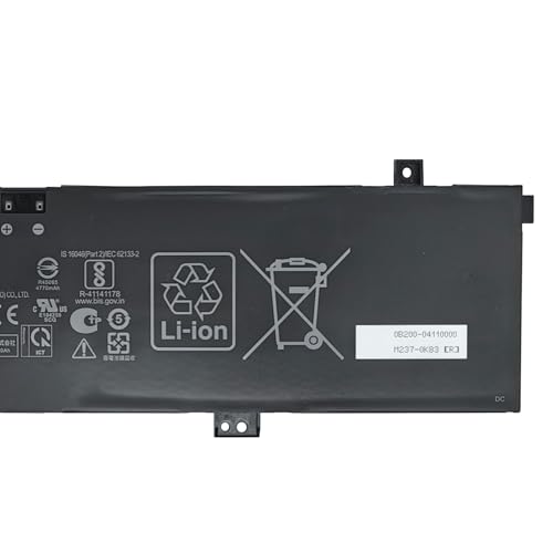 Image of C41N2101 Battery 76Wh 4920mAh Replacement for Asus ROG Zephyrus G14 GA402RK GA402RJ TUF Dash F15 FX517 Zenbook Pro 17 UM6702RA UM6702RC Series 0B200-04110100 0B200-04110000 15.48V