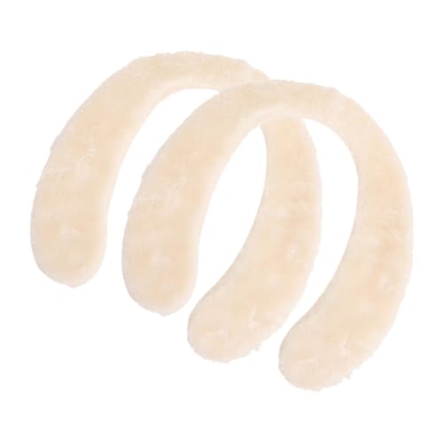 ERINGOGO 2Pcs Soft Toilet Seat Covers for Fluffy Washable Cushions for Comfortable Bathroom Use Durable and Easy to Clean Toilet Seat Pads for Independence