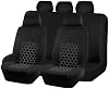 Funda para asientos de auto juego completo para Kia Seltos Sonet 2020-2026, set de 9 piezas protector de asientos delanteros y traseros, instalación sencilla, negro 2