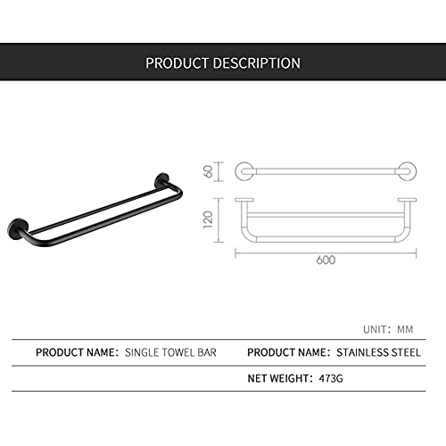 Porte-serviette de salle de bain mural double rail Crody