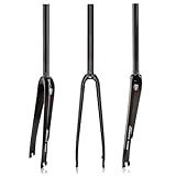 Gravel 700C Kohlefaser Rennrad Starre Gabel 1-1/8 Gerade Vorderradgabel Disc/C Bremse City Bikes...