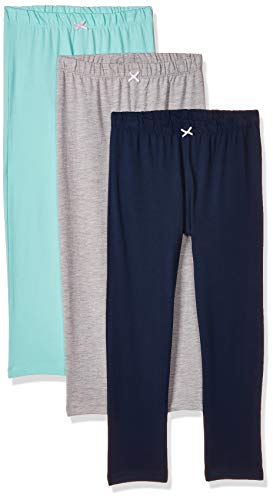 Image of Amazon Brand - Jam & Honey Girl's Pack of 3 100% Cotton Comfortable & Durable Knitted lightweight Pajama /TrackPant