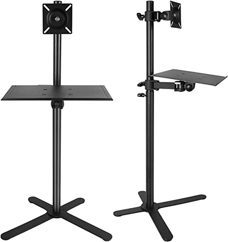 Soporte de piso para TV de 12 a 27 pulgadas ajustable miniatura 7