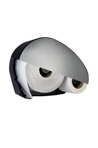 5720 PlastiQline - Dispensador de rollo de papel grande y función de rollo residual, acero inoxidable y plástico