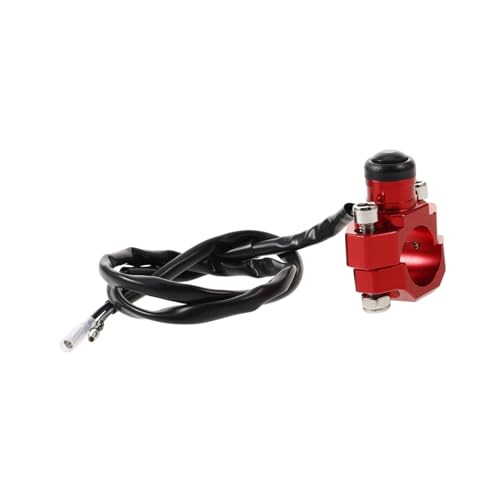Interruptor de encendido rojo para moto interruptor multifunción de parada y arranque para ATV y scooter