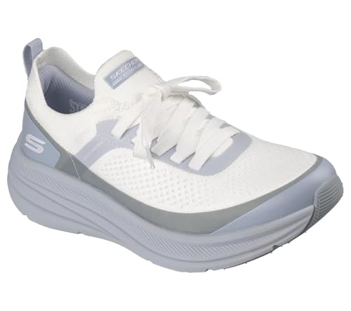 Skechers Bobs Skillz - Tenis para Mujer, Color Blanco y Azul, Talla 4