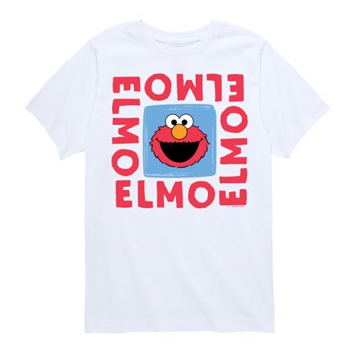 Sesame Street - Elmo Square - Toddler and Youth Short Sleeve Graphic T-Shirt