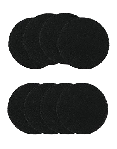 QWORK® 8 Paquetes de Antiolor para Cubo de Basura Filtros Redondos, Filtros de Carbón Activado, para Cubo de Basura de hasta 17 cm