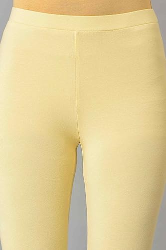 Image of W for Woman Women's Regular Fit High Rise Coral Cotton Jersey Tights