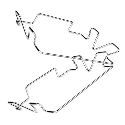 Warmhm 2pcs Garbage Bag Hanger Kitchen Bin Rack Wall-Mounted Trash Bag Holder Easy to Clean