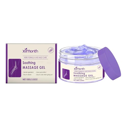 Soothing Relief Massage Gel Joint Gel Purple Gel Soothes for Knees Lumbar Neck Hands Feet and Joint Activities Throughout.(100g)