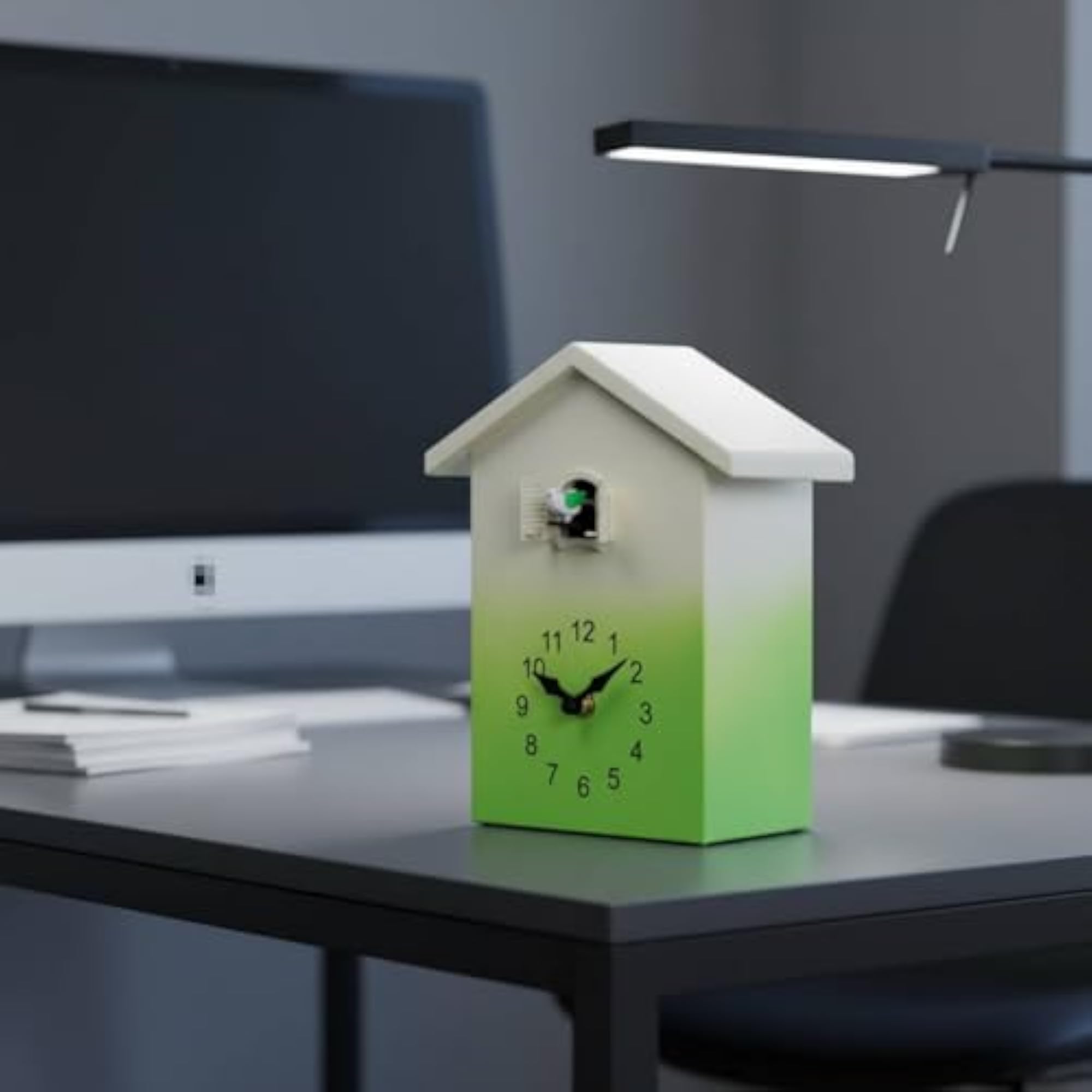 Nordic Design Cuckoo Wall Timepiece, Pink