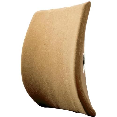 Back-Huggar The Original Lumbar Cushion, Bucket Seat THIN Style, Beige Thin Bucketseat