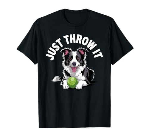 Border Collie Art for Men Women Kids Border Collie Lover T-Shirt