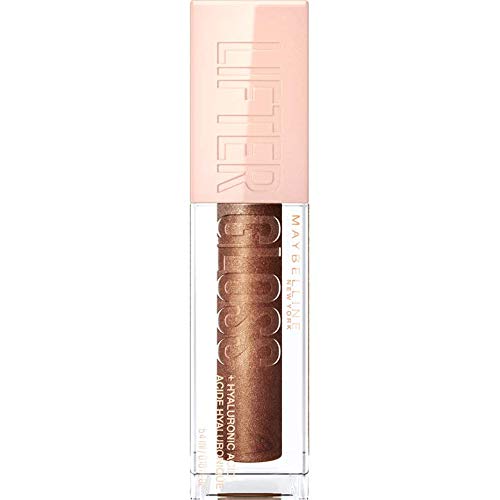 Maybelline 1111-24 Lifter Gloss, Hydrating Lip Gloss With Hyaluronic Acid, High Shine For Plumper Looking Lips, Crystal, Golden Neutral thumb #11