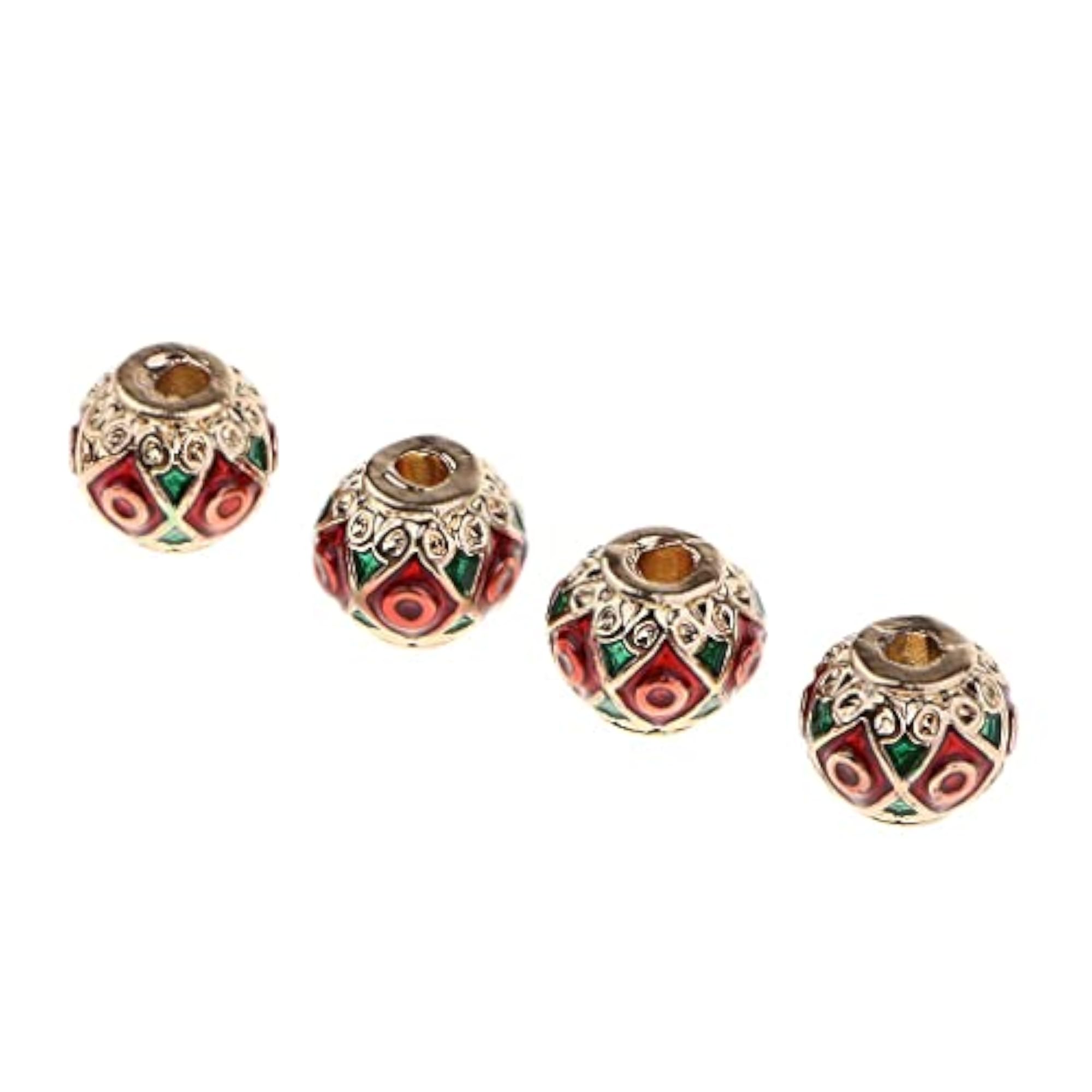 Enamel Barrel Beads for DIY Jewellery Making