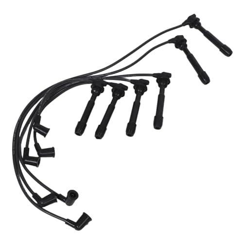 Cables de encendido para bobinas de automóviles y bujías de coche negros