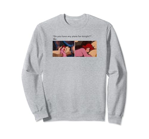 Sweat Ariel Disney Night Plans - Sweatshirt Petit Sirène pour Femme