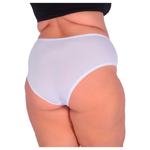 Kit com 5 Calcinhas Plus Size, Detalhe em Renda no Cós (BR, Numérico, 48, 50, Plus Size, 5, Sortido)