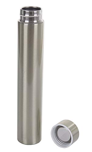 Funnuf Slim Thin Stainless Steel Vacuum Insulated Thermos Water Bottle Leak Proof Eco-Friendly Travel Thermos Cup Sports Drink Bottle 8.8 Oz Silver #TOP1