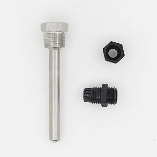 10Mm ⌀ - 1/2 Inch Thermowell Weldless Stainless Steel 304 For Beer Fermenter Ds18B20 Pt100 Homebrew Boiler 30 50 100 150 200 300 400 500Mm (30Mm) #TOP2