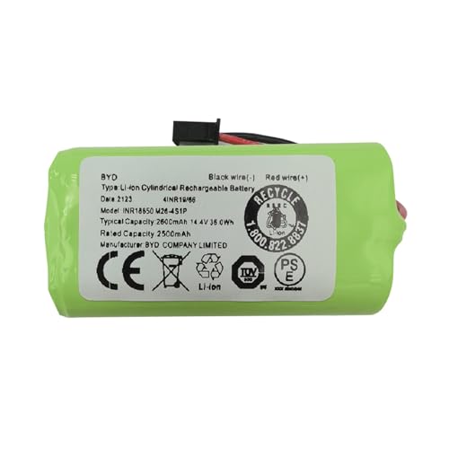 For INR18650 M26-4S1P batería 2600mAh de Alta Capacidad for reemplazo de batería de Robot de Limpieza