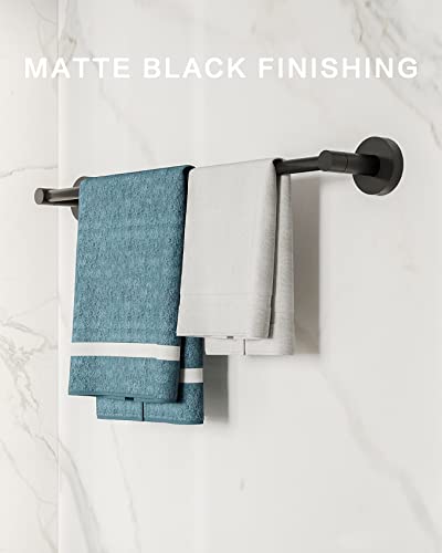 Fixsen 18-Inch Matte Black Single Towel Bar Towel Rack Hand Towel Holder Stainless Steel And Zinc Alloy 1Pc For Kitchen And Bathroom Wall Mount Heavy Duty Storage… #TOP2