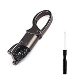 wedfish Minimalist Car Key Chain Clip for Men and Women,Heavy Duty Anti-Lost D-Ring&Woven Strap Styl