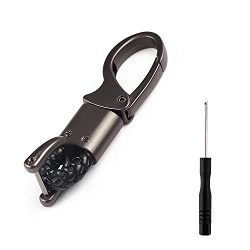 Wedfish Minimalist Car Key Chain Clip For Men And Women,Heavy Duty Anti-Lost D-Ring&Woven Strap Stylish Design Fits All Car Keys #TOP21