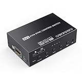 HDMI 4×2 Multi-Screen Seamless Switch, HDMI KVM Switch 4-Port synchronizer,4 in 2 Out HDMI Splitter