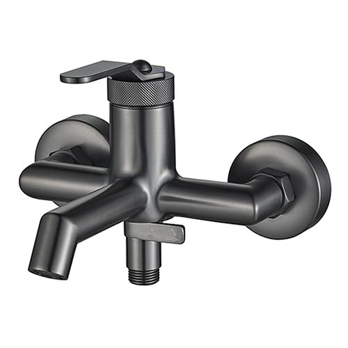 Edouard Rousseau - Mitigeur Évier MOLTY Graphite Noir - Poignée et Corps avec Décor Moleté - Bec Mobile (Bain-Douche)