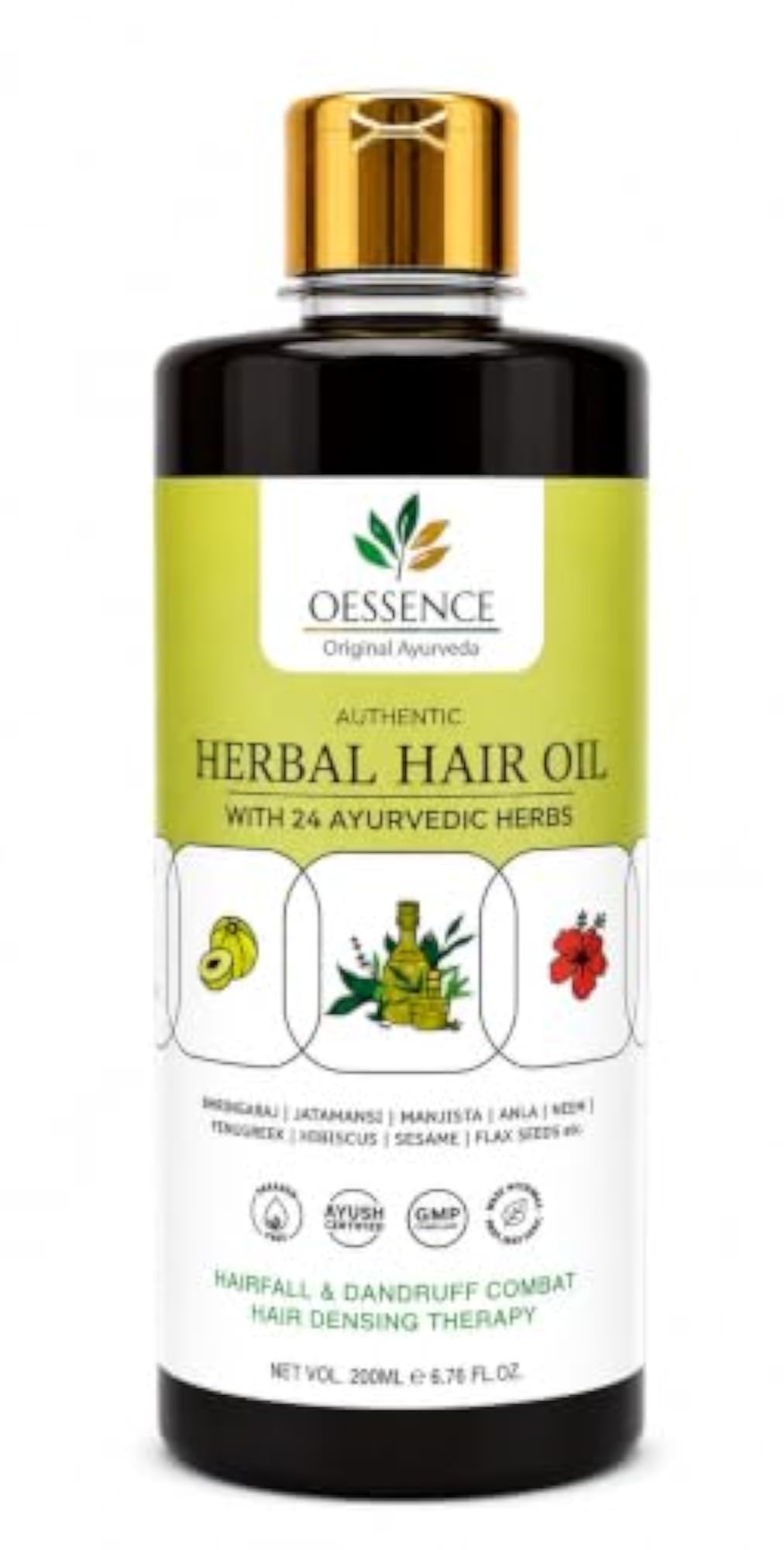 Authentic Herbal Hair Oil for Hair Fall Reduction