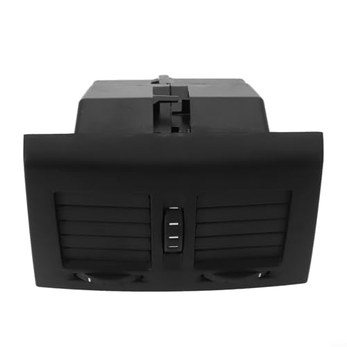 Salida de aire acondicionado central trasera para Skoda Octavia 2004-2013, compatible con OEM 1ZD819203 1Z0819203, conjunto de ventilación de aire acondicionado de plástico negro