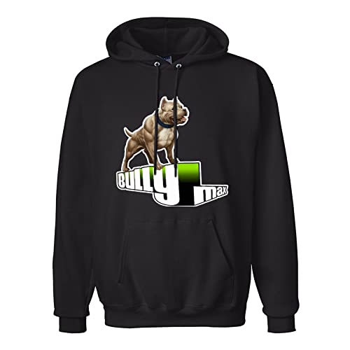 LANDEMEI American Bully Max Dog Mens Hoodies Long Sleeve Pullover Loose Hoody Sweatershirt Size XL