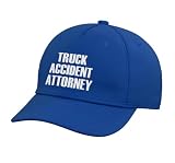 The Original Awesome Truck Accident Attorney Adjustable Printed Baseball Hat, Royal Blue