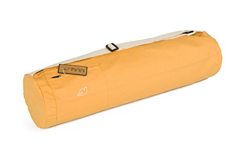 Blue Dove Yoga Chennai Sac pour Tapis de Yoga en Coton Biologique Jaune Cover