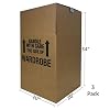 UBOXES Space Savers Wardrobe Moving Boxes With Hanger 20 x 20 x 34 (3 Pack)