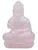 Amazing Gemstone Rose Quartz Crystal Buddah Statue for Home - Breathing Buddha Decor Statue Figurine for Zen - Adornos Decoraciones Para Salas de Casa