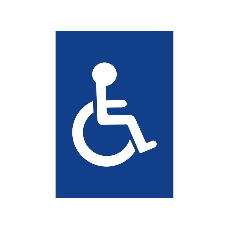 Panneau PVC "HANDICAPÉ - PMR" format A3