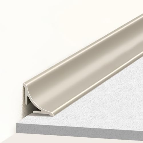 アルミ合金製 巾木モール 3x100cm コーナーモールディング 隙間埋め 壁保護 防錆 耐摩耗 簡単施工 内角装飾縁取り 隙間ガード エッジ強化 ストリップ DIY 家庭用 商業空間 オフィス向け(カラー 7,20mm)