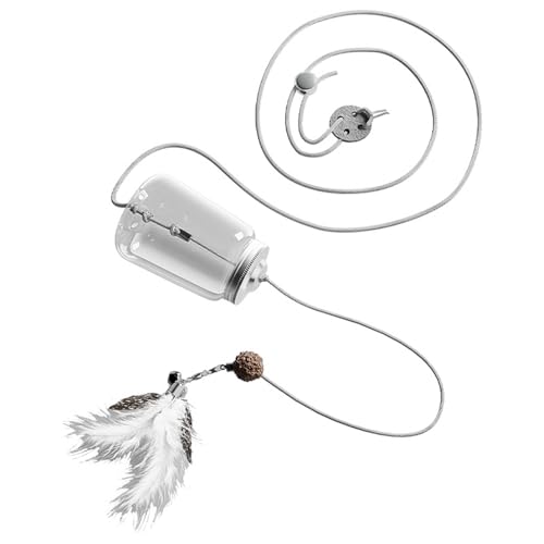 Tktouci Interaktiver Katzenleckerli Spender | Interaktives Beschäftigungsspielzeug - Katzenbeschäftigung Für Drinnen Fütterungsspiel Mit Bewegungsanreiz