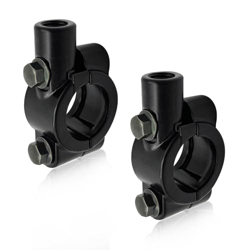 Sylvil 2 PCS Motorcycle Handlebar Mirror Mount Holder, Aluminum 7/8
